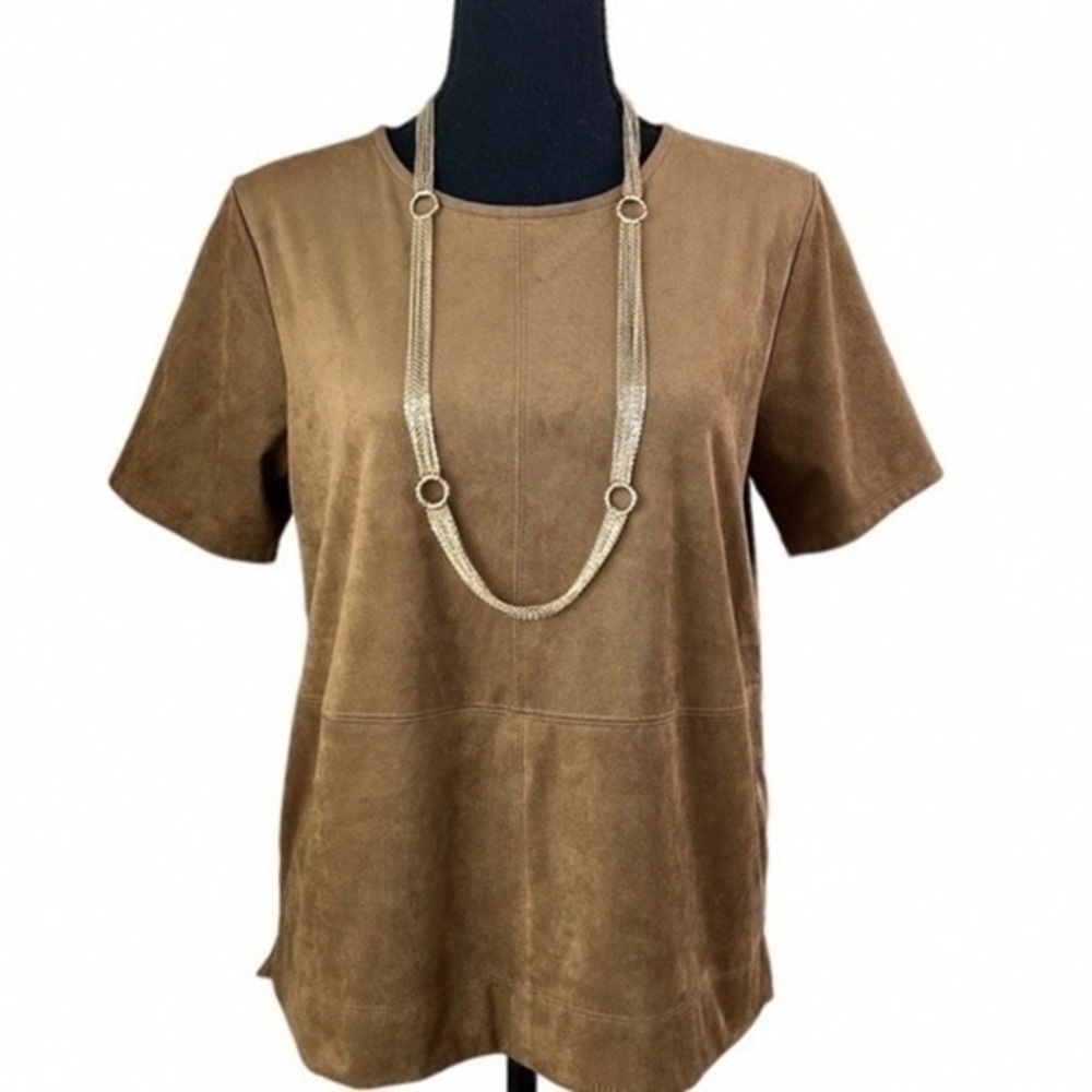 Brown Suede Women's Top